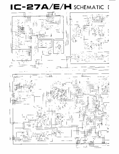 Icom IC27A-E-H SCHEMATIC FOR ICOM MODELS IC-27A, IC-27E, IC-27H